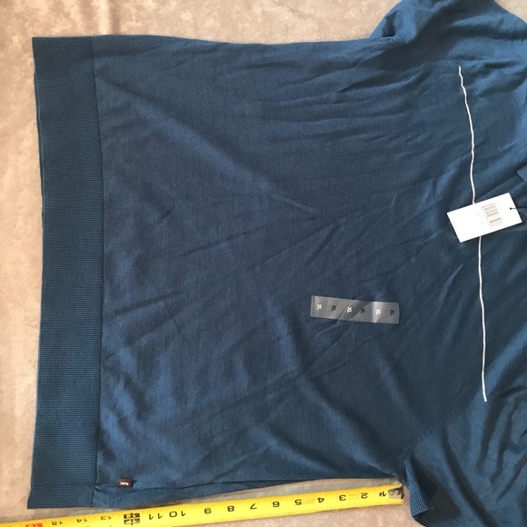 MICHEAL KORS 3 BUTTON OCEAN BLUE POLO - Picture 8 of 8